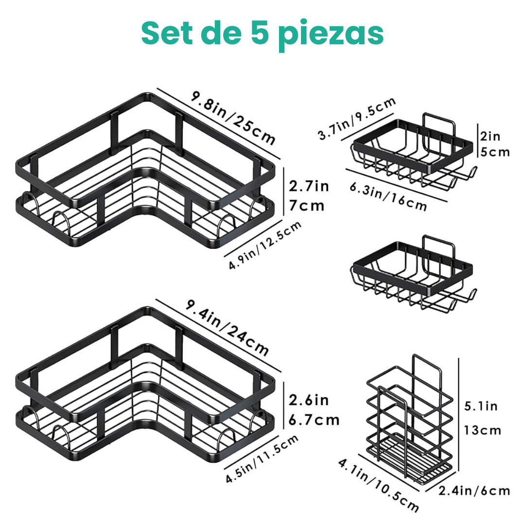 Organizador de Baño - Set de 5 piezas